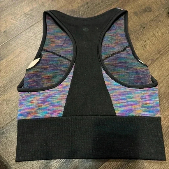 Lululemon Love Revealed Bra Black / Rainbow 4 - Picture 6 of 7